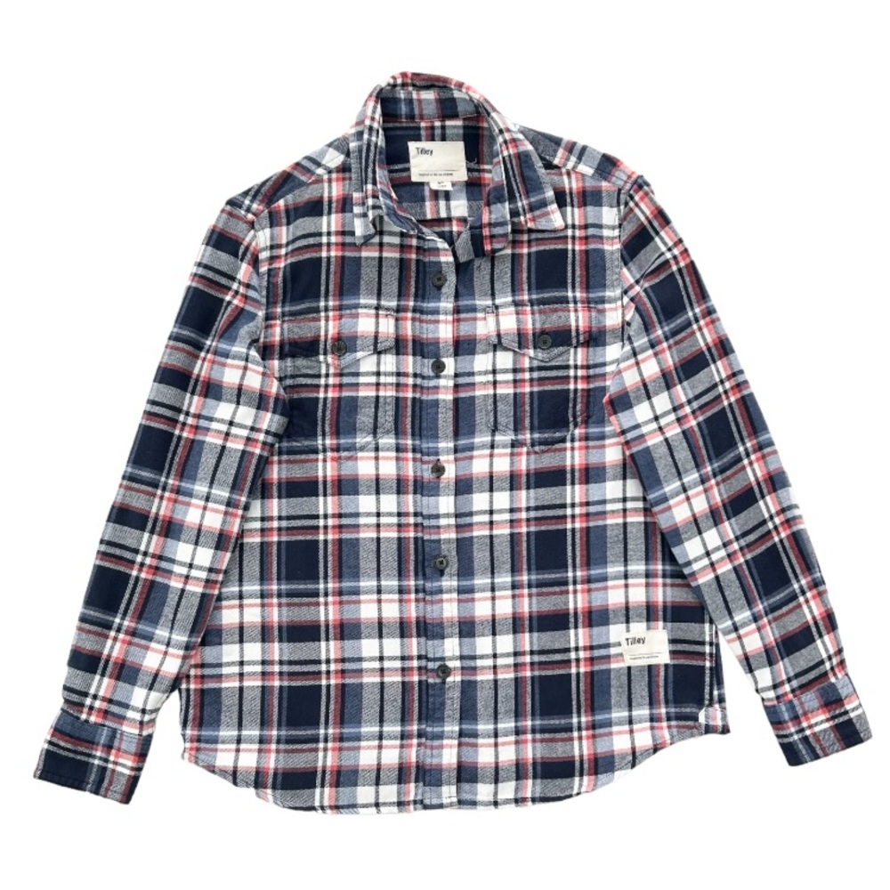 Tilley Plaid Button Down Plaid Flannel Shirt